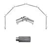 A&F Rod Dcor - Pine 13/16" 6-Sided Bay Window Curtain Rod - Satin Nickel view 1