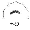 A&F Rod Dcor - Hook 13/16" 6-Sided Bay Window Curtain Rod - Black view 1