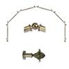 A&F Rod Dcor - Emerge 13/16" 6-Sided Bay Window Curtain Rod - Antique Brass view 2