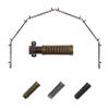 A&F Rod Dcor - Woven 13/16" 6-Sided Bay Window Curtain Rod - Black view 1