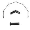 A&F Rod Dcor - Woven 13/16" 6-Sided Bay Window Curtain Rod - Black view 2