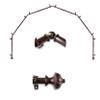 A&F Rod Dcor - Fargo 13/16" 6-Sided Bay Window Curtain Rod - Cocoa view 1