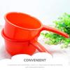 10pcs Red Bailer Bailer Practical Scoop Long Handle Spoon Simple Water Ladle Kitchen Ladle Kitchen Water Ladle Reliable Water Scoop Creative Water Scoop Flower Water Scoop view 3