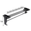 SOBS Heavy Duty Extendable Pull Out Closet Rod, Cabinet Pull Out Clothes Hanger, Push-Pull Hanging Rod with Sliding Rail,Wardrobe Organizer Rack for Clothing Storage (Size : 30cm) view 2
