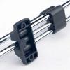 SOBS Heavy Duty Extendable Pull Out Closet Rod, Cabinet Pull Out Clothes Hanger, Push-Pull Hanging Rod with Sliding Rail,Wardrobe Organizer Rack for Clothing Storage (Size : 30cm) view 3