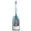 Hardwearing Toilet Brush and HolderSilicone Toilet Bowl Brush for Bathroom CleaningWall Mounted or Floor Standing Toilet Scrub Brush Easy to Dry (Color : White) view 1