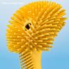 Hardwearing Toilet Brush and HolderSilicone Toilet Bowl Brush for Bathroom CleaningWall Mounted or Floor Standing Toilet Scrub Brush Easy to Dry (Color : White) view 4
