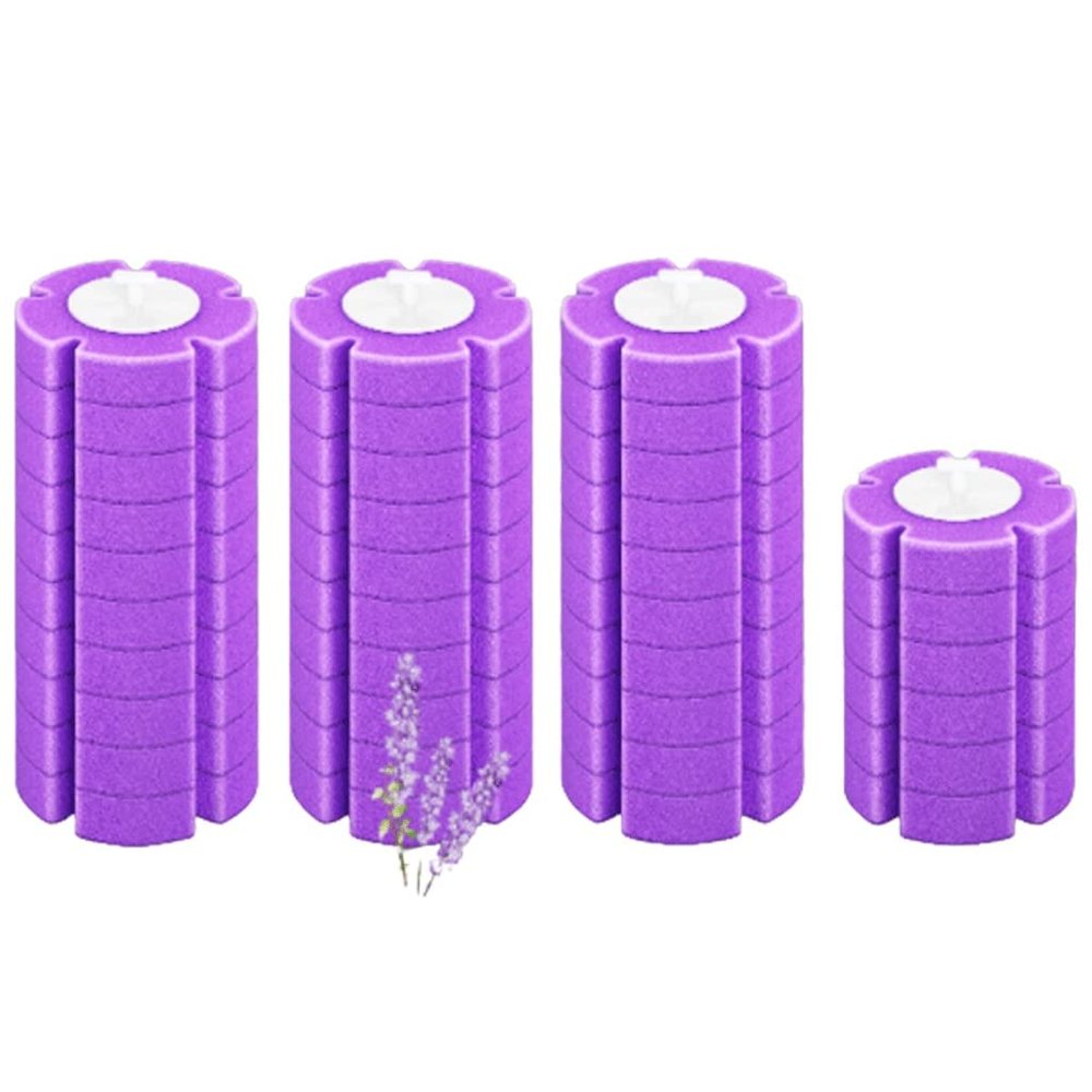 WYDNX Hardwearing Disposable Toilet Brush with 12 Toilet Wand RefillsToilet Bowl Brush for Bathroom CleaningStainless Steel Toilet Scrub Brush Easy to Dry (Color : Purple-36)