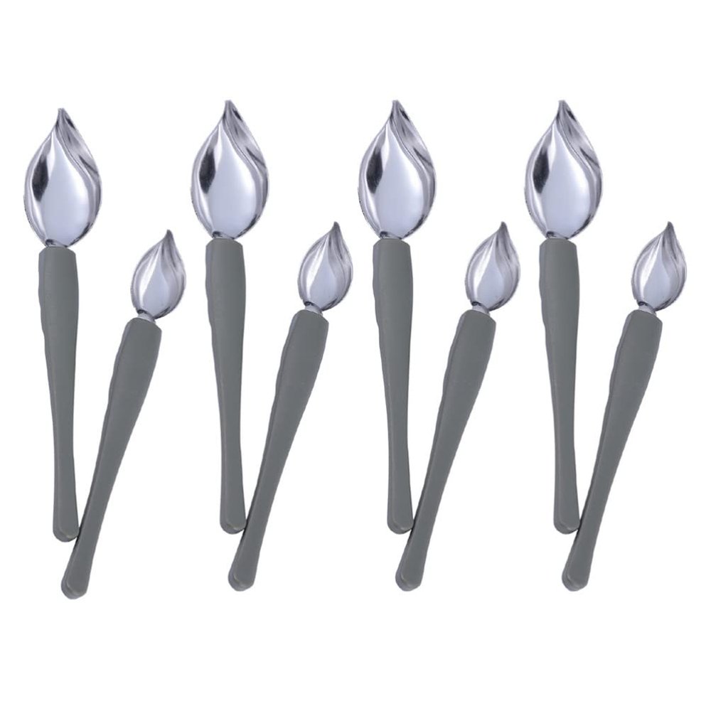 10pcs Culinary Decorating Spoons for Cake and Dessert Plating for Sauce Painting and Art Comfortable Grip Resistant Design