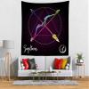 CORFOTO Fabric 70Wx70H Sagittarius Tapestry Wall Hanging Astrology Pattern 12 Signs Tapestries Wall Art for Bedroom Living Room College Dorm Home Decor view 1