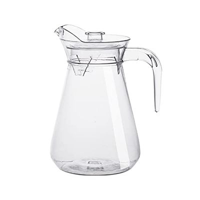 1/1.5/2L Acrylic Beverage Storage Container Clear Juice Jug Water Pitcher Milk Coffee Wine Tea Pot Kettle With Lid Kitchen Tools (2L)