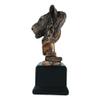 Bengal Tiger Bust Sculpture 9" H with Trophy Base view 2