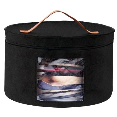 Color You Hat Box, Hat Storage Box 17" Diameter Hat Boxes for Women Men Storage Large Round Hat Travel Case with Dustproof Lid Travel Hat Box Stuffed Animal Toy Clothes Sheet Hat Organizer