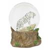 Jungle Predator White Alaskan Siberian White Tiger Glitter Snow Globe view 2