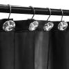 Crystal Diamond Round Shower Curtain Hooks Rings for Bathroom,Clear,12PCS view 3
