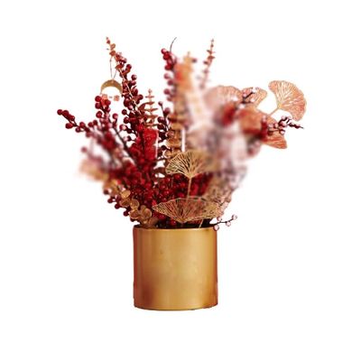 YKHB Artificial Flower Artificial Flower Set Holly Red Fruit Flower Arrangement Indoor Fake Flowers Decoration Potted Plants Bouquet Exquisite Decor Home and Office (Color : B)