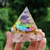 TYZK Meditation Orgone Pyramid Crystals Amethyst Crystal Sphere Orgonite Pyramid Home Decor (Size : 60mm) view 3