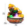 UYVI Tabletop Fountain Tabletop Fountain Resin Desktop Fountain 15.36 Inches High Rockery Desktop Fountain Water Waterfall Fountain Creative Crafts Exquisite Decoration view 2