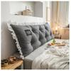 Bedside Cushion Reading Pillow Large Bolster Headboard Backrest Positioning Support Cushion for Day Bed Bunk Bed with Removable Cover Headboard Bolster Bed Backrest Upholstered view 1