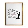 Home Decor Wood Sign George Lassos The Moon George Bailey Its A Wonderful Life Farmhouse Style Framed Wood Sign,Rustic Wall Art Sign 12"x20" view 1