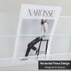 LHRUI Magazine Rack Lightweight Magazines Holders with Non-Skid Rubber Feet, Showrooms Hall Pamphlet Organizers - 3 Pocket, Slim Files Racks for Product Launch (Color : White) view 3