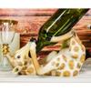 Drunken Long Necked Giraffe Wine Bottle Holder Caddy Figurine view 2