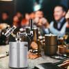 YUEWO Mini Beer Keg, Beer Pressurized Growler Tap System, 304 Stainless Steel Portable Dispenser Kegerator Kit with Co2 Regulator to Carbonation for Draft, Homebrew, Craft Beer (128OZ) view 3