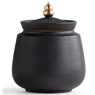 10cm Household Ceramic Tea Caddy Portable Tea Storage Jar Sealed Cans Kung Fu Tea Set