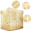 Alvinlite 4 Corner Post Net, Princess Bed Canopy, Breathable Bed Curtain Full Queen Size Bedroom Decoration #20 (120 * 200 * 200-Yellow) view 2