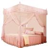 Alvinlite 4 Corner Post Net, Princess Bed Canopy, Breathable Bed Curtain Full Queen Size Bedroom Decoration #20 (120 * 200 * 200-Pink) view 1