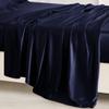 Bedding Sense 100% Pure True Silk Duvet with Fitted Sheet Set 4pcs, True Silk Fitted Sheet 15'' Deep Pocket,True Silk Duvet Cover,True Silk Pillowcases Set !!!(Olympic Queen Navy Blue) view 4