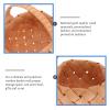 2 Packs Wicker Rattan Basket, Woven Basket with Handle Flower Girl Basket for Wedding Home Storage Garden Decorations view 2