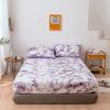CFYCYHDZHT Bed Cover Room,Soft Lightweight Microfiber Marble Mattress Protector, Suitable for Twin, Full, Queen, King Printing Bed Protector,Purple,King 198 * 203cm*35cm view 1