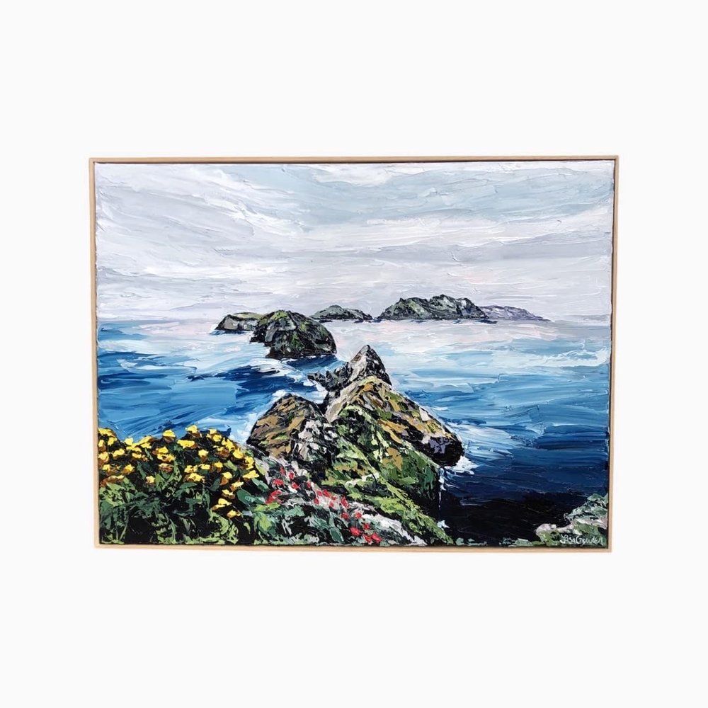 KRL Crafts Floater Wood Frame For .75" Deep Canvas Paintings, Art, and Photos (36" X 48", Natural)