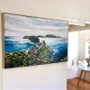 KRL Crafts Floater Wood Frame For .75" Deep Canvas Paintings, Art, and Photos (36" X 48", Natural) view 3