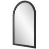 Dandridge Matte Black Metal 24" x 39" Arch Top Wall Mirror view 3