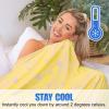 Ailemei Direct Cooling Blanket with Double Sided Cold Effect, Lightweight Breathable Summer Coastal Theme Bed Blankets, Transfer Heat to Keep Body Cool for Hot Sleepers and Night Sweats, 60x90 view 3