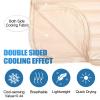Ailemei Direct Cooling Blanket for Hot Sleepers, Double Sided Cold Effect,Queen Size Lightweight Breathable Summer Large Big Blankets for Bed, Transfer Heat to Keep Body Cool Night Sweats, 90"x90" view 2