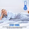 Ailemei Direct Cooling Throw Blanket for Hot Sleepers,Double Sided Cold Effect, Lightweight Breathable Summer Bed Blanket for Couch,Transfer Heat to Keep Body Cool Night Sweats,50"x70" view 4