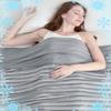 Ailemei Direct Cooling Blanket for Hot Sleepers,Double Sided Cold Effect,Queen Size Lightweight Breathable Summer Large Big Blankets for Bed,Transfer Heat to Keep Body Cool Night Sweats,90"x90" view 1