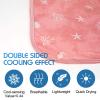 Ailemei Direct Cooling Throw Blanket with Double Sided Cold Effect, Lightweight Breathable Summer Coastal Theme Bed Blanket, Transfer Heat to Keep Body Cool for Hot Sleepers Night Sweats,50"x70" view 2