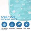 Ailemei Direct Cooling Blanket with Double Sided Cold Effect, Lightweight Breathable Summer Oversize Coastal Theme Bed Blankets, Transfer Heat to Keep Body Cool for Hot Sleepers Night Sweats, 90x90 view 2
