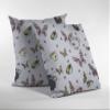 HomeRoots Broadcloth White Butterflies Indoor Outdoor Throw Pillow view 3