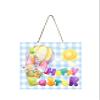 Happy Easter Balloon Wood Mini Sign 5" x 5" view 1