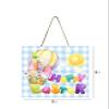 Happy Easter Balloon Wood Mini Sign 5" x 5" view 2