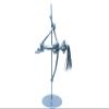 Aerial arts pole dance Nuts and bolts sculpture, Handmade ornament figurine, Acrobat Metal wall art sculpture, Interior design, Dance art view 1