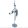 Aerial arts pole dance Nuts and bolts sculpture, Handmade ornament figurine, Acrobat Metal wall art sculpture, Interior design, Dance art view 2