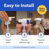 Magic Tap Automatic Drink Dispenser for Fridge, Black (3 Pack), No Spill Milk Dispenser for Fridge, Automatic Milk Dispenser Pump for Gallon Jugs, Water & Juice, Fits Most Bottles, Batteries Required view 4