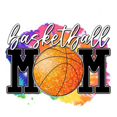 Basketball Mom Tie Dye Sublimation Transfer, Printed, Ready to Use, Basketball Sublimation Design Transfer, Sublimation Image, Shirt/Mug (Child x1-6")
