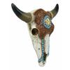 13" L Western Star Steer Bison Buffalo Bull Cow Head Wall Mount Decor view 2
